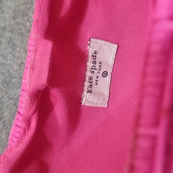 KATE SPADE NY x TARGET Polka Dot Wicker Crescent Bag Pink/Red - Picture 7 of 7